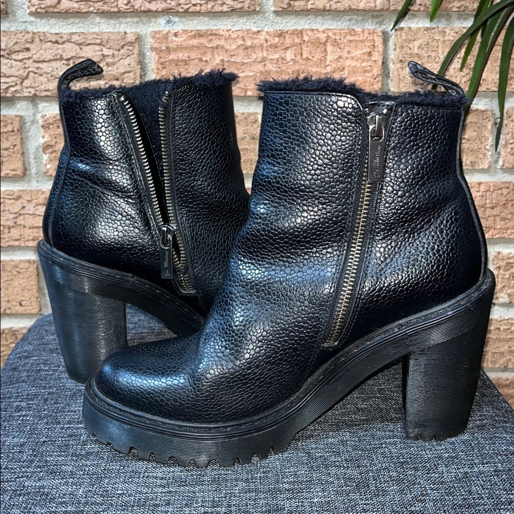 Dr. Martens Black Leather Ankle Boots